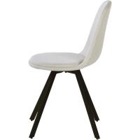 Juego de 4 sillas de comedor con asiento y respaldo suaves, con patas de metal macizo, para sala de estar, dormitorio, cocina o comedor, ante marrón - details 59