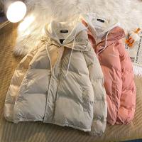 Versión de moda coreana, ropa de algodón de ocio para invierno, chaqueta gruesa multifuncional falsa con dos bolsillos y cremallera para mujer - details 0