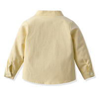 Camisas de manga larga para niños, prendas de vestir exteriores guapos, chaquetas casuales de color caramelo, camisas de estilo universitario para niños, Primavera - details 16