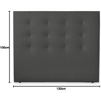 Tapizado en Polipiel de Alta Gama, Madera, Blanco, 90x120cm (Cama 80) - details 26