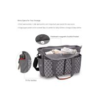 Bolsa de Pañales para Bebé de Gran Capacidad Bolsa de Maternidad Impermeable Multifuncional Portátil para Cuidado del Bebé Material de Poliéster - details 25