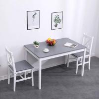 Juego de comedor para 4 personas, mesa de comedor con 4 sillas, juego de mesa de cocina de madera, mesa de comedor y sillas, juego de muebles de ahorro de espacio para cocina y sala - details 4