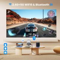 S100 Proyector WIFI Pantalla Proyección Hogar Android 11 Proyector Barril Portátil - details 8