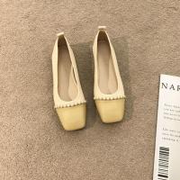 Nuevos Zapatos Planos Cuadrados con Perlas Estilo Francés Antideslizante Casual para Mujeres - details 10
