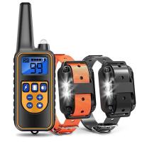 Collar de entrenamiento eléctrico antiladridos para perros, impermeable, recargable, Control remoto para mascotas, adecuado para todos los tamaños, vibración y - details 1