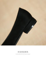 Nuevo estilo elegante de celebridad, cadena dorada, zapatos individuales de tacón bajo, zapatos individuales casuales - details 6