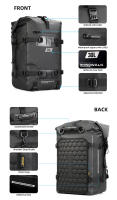 Rhinowalk-mochila para motocicleta, bolsa impermeable de 8L, 15L, 30L, bolsa trasera para motocicleta, alforja Universal para exteriores, accesorios para sillín - details 20