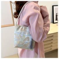 Bolso de hombro con bordado estampado, bolso de mano de estilo chino nuevo Floral de gran capacidad, bolso de mano, bolso de mano con flores para axilas para niñas - details 17