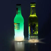 Tapete LED para vajilla, pegatina luminosa para taza, pegatina de botella intermitente colorida, posavasos emisor de luz, luz de barra, 100 Uds. - details 3