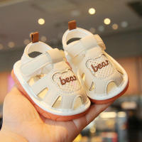 Sandalias de suela blanda, bolso de verano para bebé, zapatos para la cabeza para 0-2 años, niña, bebé, antideslizante, niño, zapatos de resina, tendón, suelas, llamado - details 1