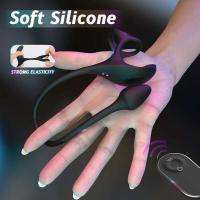 Leten HESEKS anillo vibratorio estimulador Traint con bala Control remoto Anal Butt Plug masajeador de próstata juguete sexual para hombres - details 2