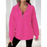 Top suelto para mujer, sudaderas, suéter liso, ropa informal de estilo coreano japonés - details 9