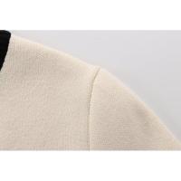 BUNO- chaqueta de punto de verano para mujer, nueva moda informal, clásico, cuello redondo, un solo pecho, suéter de manga corta, abrigo, Tops - details 4