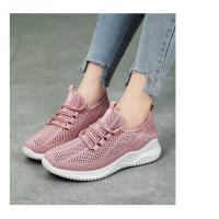 Zapatillas de running ligeras de malla con suela blanda para mujer, zapatillas deportivas informales huecas y transpirables - details 10