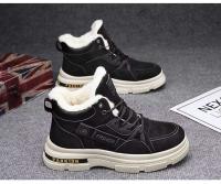 Zapatos de senderismo cálidos antideslizantes transpirables de algodón de invierno para hombre con plantilla de PU botas de nieve resistentes al desgaste para exteriores resistentes al frío - details 16