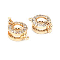 Colgantes de Brasso de Oro 18K Clips de Conexión de Circonio Suministros de Hacer Joyas - details 9