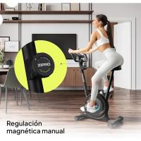estática - Resistencia magnética, Operación silenciosa, Comodidad ajustable, Pantalla LCD, Medición del pulso, Calorías, Diseño compacto, Soporte para smartphone, Max 110 kg - details 7