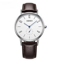 Reloj mecánico de cuarzo con esfera grande, reloj de cuero genuino a prueba de agua, reloj informal de tendencia a la moda - details 4