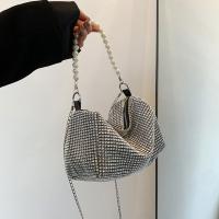 Bolso de mano de gran capacidad con diamantes de imitación, bolso de hombro con cadena de perlas, pequeño bolso cuadrado, bolso de almohada, bolso de cosméticos, bolso de hombro para mujer, fiesta - details 17
