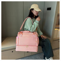 Nueva bolsa de lona impermeable, transpirable y duradera separación en seco y húmedo multifuncional deportes de gran capacidad fitness bolsa de viaje - details 37