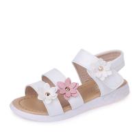 Sandalias Florales de 3 Flores para Niñas Zapatos de Princesa para Vestido de Fiesta de Boda, Novedad de Verano 2024 - details 0