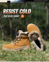 Botas de seguridad para el trabajo para hombre y mujer, zapatos de seguridad protectores impermeables para otoño e invierno, zapatos de trabajo ligeros con punta de acero, talla 47 48 - details 12