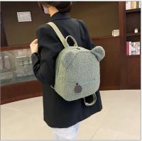 Mochila de felpa, bolso de mujer, nueva versión coreana, súper linda mochila con orejas de oso, mochila para niñas, bolso padre-hijo. - details 33