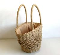 Popular bolso de playa tejido con agujeros de paja para verano, carteras, bolsos de mano profesionales para mujer, bolsos de mano para mujer - details 3