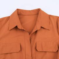 BUNO-vestido rojo romántico con cinturón para mujer, vestido largo con bolsillo y solapa, novedad de primavera y verano, vestido informal elegante para vacaciones 2025 - details 2