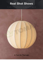 Tomaxin Lámpara colgante de seda LED 60CM Estilo wabi-sabi para dormitorio B&B restaurante sala de estar hotel Metal 220V Interruptor otros - details 13