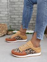 Zapatos deportivos para mujer, novedad de 2023, suela gruesa grande, estampado de leopardo, zapato deportivo informal de corte bajo - details 5
