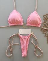 Conjunto de Bikini Halter de Color Sólido RUOTONSEPT Traje de Baño de Estilo Brasileño para Mujeres - details 17