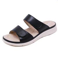 Nuevas Sandalias Elegantes para Mujer 2025 Vacaciones Playa Velcro Masaje Esponja Talla Grande Pantuflas - details 2