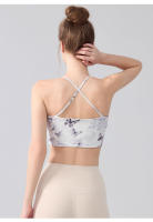 para Mujer Sujetador Deportivo con Espalda Cruzada, Copa Fija, para Fitness, Yoga, Romántico, Casual, Estampado - details 13