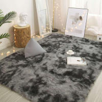 Alfombra de felpa de color gris oscuro, alfombra suave para dormitorio, alfombra mullida, alfombra para sala d, 1 unidad - details 0