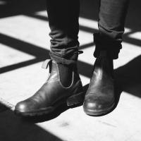 Zapatos de pareja formales de cuero Oxford sin cordones, botas clásicas para hombre, botas vintage casuales negras - details 12