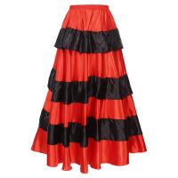 Faldas Flamenco española mujer, falda larga con volantes grandes, tre salón latino para danza del vientre, actuación de 360 - details 9