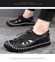 Nuevas Sandalias de Cuero Transpirable para Hombres Estilo Casual de Verano Versátil con Diseño de Hueco - details 6