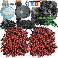 Sprycle 5-50M Greenhouse Drip Irrigation Automatic Watering System Kit Nozzle 1/4'' pvc Hose for Potted Plant Garden Supply Tool - details 0