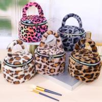 Nueva Bolsa De Maquillaje Grande Con Patrón De Leopardo Almacenamiento De Cosméticos Para Viajes Bolsa De Belleza Alta - details 0