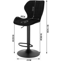 Respaldo y Reposapiés Silla Barra Cocina Ajustable en Altura 60-82 cm - details 2