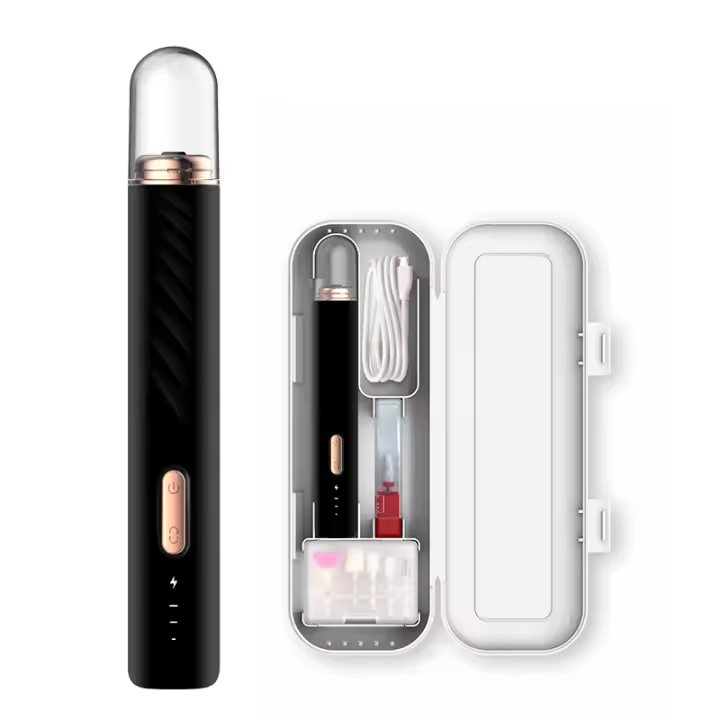 Amoladora de uñas eléctrica con batería recargable, amoladora de uñas doméstica, elimina la piel muerta, pulidora, caja de almacenamiento de correa de uñas - 1