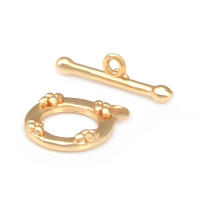 Pulsera de Tirantes Geométricos de Latón Dorado 18K Clasps para Hacer Joyería DIY - details 42