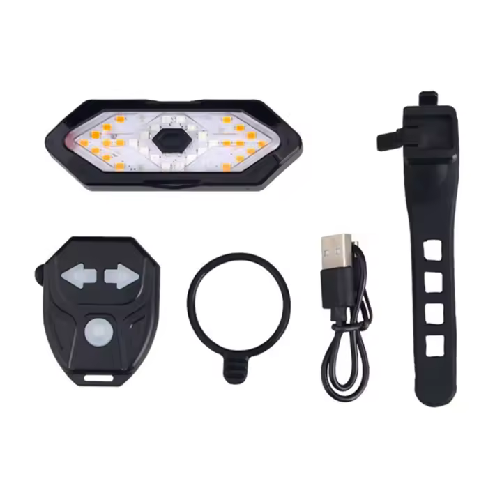 Señal de Giro de Calidad Eléctrica para Scooter Control Remoto LED Parpadeo Ajustable Recargable - 1