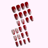 Uñas postizas de lentejuelas de colores, rojo vibrante para amantes del arte de las uñas y belleza - details 5