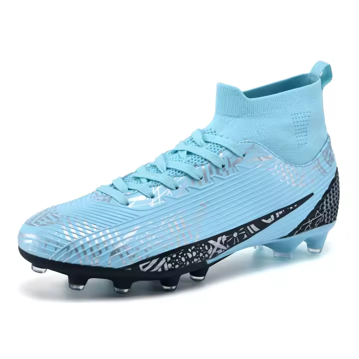 Zapatos de fútbol de marca para hombre, botas de fútbol de tobillo alto, calzado deportivo de entrenamiento, tacos cómodos, zapatillas de deporte FG/TF Match - 1
