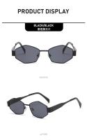 Gafas de sol hexagonales de moda para mujer 2025, diseño de marca de lujo, gafas de sol poligonales únicas, gafas de sol vintage con montura pequeña para hombre - details 14