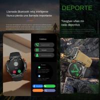 El Smart Watch militar para los hombres responde/hace la llamada, reloj elegante con el compás de la linterna del LED - details 1