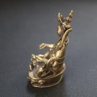 Latón amarillo Dios de la riqueza Buda Oficina Sala de estar Artesanía de cobre Adorno para el hogar Oferta de regalo de apertura - details 4