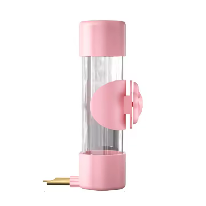 Dispensador de agua colgante para loros, alimentador de agua antideslizante a prueba de fugas para pájaros, botella para beber automática desmontable, accesorios para mascotas, 200ml - 1